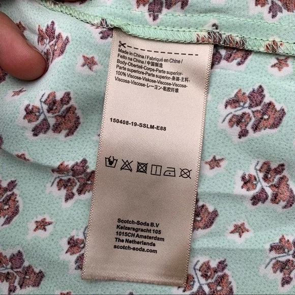 NWT Scotch & Soda Journee au Soleil Silky ½ Sleeve Robe size XS - Picture 4 of 6